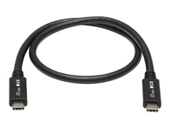 EATON TRIPPLITE USB-C Cable M/M - USB 3.1 Gen 2 10 Gbps 5A Rating Thunderbolt 3 Compatible 20-in. 50.8cm
