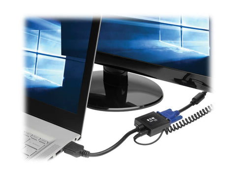 EATON TRIPPLITE HDMI to VGA with Audio Converter Cable Adapter for Ultrabook/Laptop/Desktop PC M/F 6-in. 15.24 cm