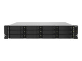 QNAP TS-1232PXU-RP-4G 12-Bay rackmount NAS AL324 4Go DDR4 UDIMM RAM SATA 6Gb/s 2x 10GbE SFP+ 2x 2.5GbE 1x PCIe Gen2 x2 slot 250W