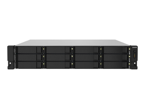 QNAP TS-1232PXU-RP-4G 12-Bay rackmount NAS AL324 4Go DDR4 UDIMM RAM SATA 6Gb/s 2x 10GbE SFP+ 2x 2.5GbE 1x PCIe Gen2 x2 slot 250W