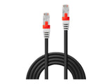 LINDY S/FTP Cat.6A Cable Black 0.3m LOSH incl. Testprotocol