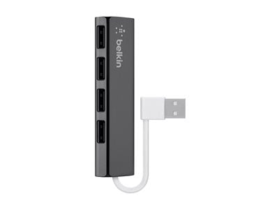 BELKIN Hub de Voyage 4 Ports USB 2.0 Noi