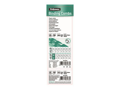 FELLOWES 5347803 Binding comb 22mm white