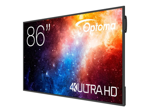 OPTOMA N3861K Écran LED 86" - 4K UHD 24/7j - 4Go/32Go - 450cd/m²- sans fil 2.4G/5G - 3H + USB-C - RJ45 Android 11