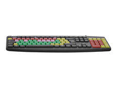 TNB Wired Keyboard AZERTY with colored keys to facilitate learning Numbers vowels consonants (FR)