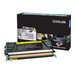 LEXMARK XS748 YELLOW HY RT TONER 10K BSD