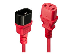 LINDY 0.5m IEC Extension Lead Red
