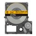 EPSON Matte Tape Yellow/Black 24mm 8m