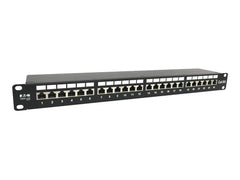 EATON Patch Panel 1U 24 Port CAT6A Shielded 10Gbps 110 Punch Down RJ45