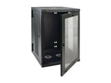 EATON Wall-Mounted SmartRack 18U Enclosure L. 600mm D.550mm Rear Hinges Glass Door