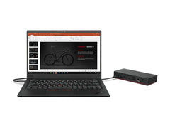 LENOVO ThinkPad Universal USB-C Dock - Station d accueil - USB-C - HDMI 2 x DP - GigE - 90 Watt - ThinkRed