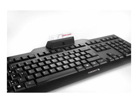 CHERRY KC1000 SC corded Security Keyboard USB ultraflat black with integrated Smartcard-Terminal (DE)