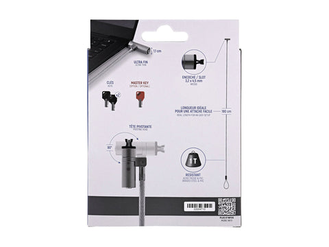 TNB Ultraresistant Braided Steel Cable With Pvc Coating And Zinc Lock Fine And Adjustable Pivoting Head To Attach It Comfortably