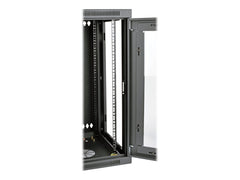 EATON TRIPPLITE SmartRack 15U Low-Profile Switch-Depth Wall-Mount Half-Height Rack Enclosure Clear Acrylic Window