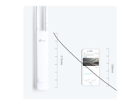 TP-LINK 300Mbps Wireless N Outdoor Access Point, Qualcomm, 300Mbps at 2.4GHz, 802.11b/g/n, 1 10/100Mbps LAN, Passive PoE Supported,