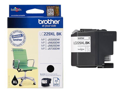 BROTHER LC-229XL cartouche d encre noir haute capacité 2400 pages pack de 1