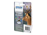 EPSON 1LB T1306 ink cartridge tri-colour extra high capacity 3 x 10.1ml 3-pack RF-AM blister DURABrite Ultra Ink w/s