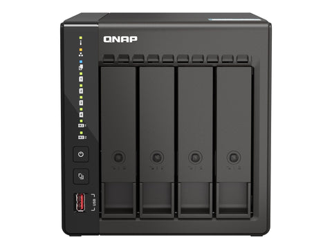 QNAP TS-453E-8G 4-bay desktop NAS Intel Celeron J6412 4C 2.0GHz burst 2.6GHz onboard 8Go RAM 2xHDMI 1.4b 2xM.2 2280 PCIe slots
