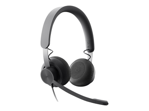 LOGITECH Zone Wired MSFT Teams Headset on-ear wired USB-C graphite Certified for Microsoft Teams