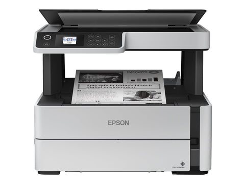 EPSON EcoTank ET-M2170 MFP Mono inkjet refillable A4 20ppm Print 250sheets USB LAN Wi-Fi White