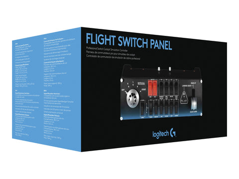 LOGITECH Flight Switch Panel Flight simulator instrument panel wired for PC
