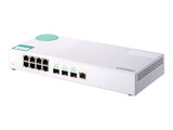 QNAP QSW-308-1C Eight 1GbE NBASE-T ports Three 10GbE SFP+ with shared one 10GBASE-T ports Unmanage Switch 10GbE NBASE-T