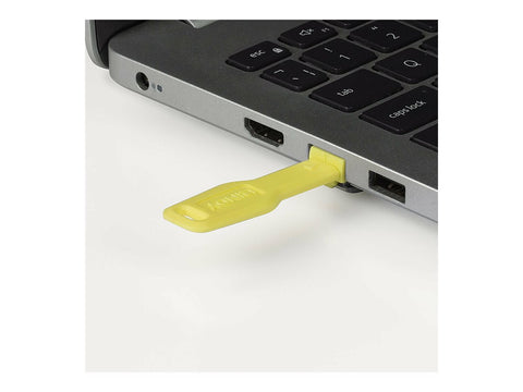 LINDY RJ45 Port Blocker key yellow