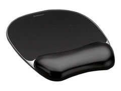 FELLOWES - Tapis de souris - Repose-poignets Gel Crystal™ Noir