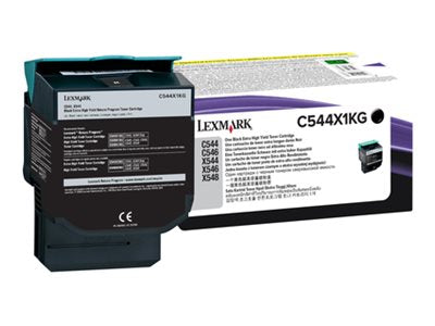 LEXMARK C544, X544 cartouche de toner noir très haute capacité 6.000 pages pack de 1 retour programme