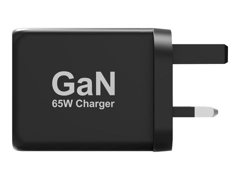PORT DESIGNS 65W Gan Charger USB-C & USB-A Gallium Nitride Gan Technology More Efficient Smaller Lighter And Less Energy Consuming