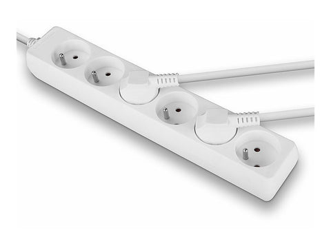 LINDY 6 way Mains Gang Socket FR France