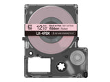 EPSON Label Cartridge Satin Ribbon LK-4PBK Black/Pink 12mm (5m)