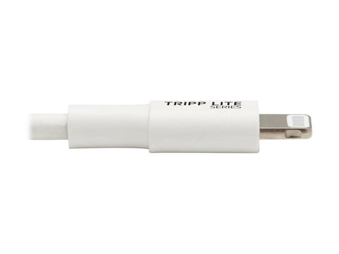 EATON TRIPPLITE USB-C to Lightning Sync/Charge Cable M/M MFi Certified White 3ft. 0.9m