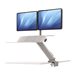 FELLOWES STATION ASSIS-DEBOUT LOTUS BLAN