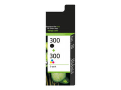 HP 300 original Ink cartridge CN673EE 301 black and tri-colour standard capacity 2 x 4ml bk: 200p cl: 165p 2-pack Blister multi tag