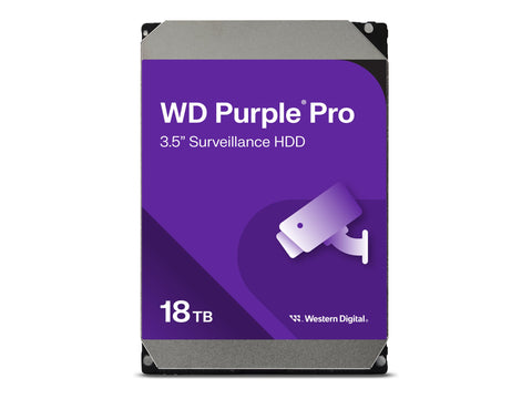 WD Purple Pro 18To SATA 6Gb/s HDD 3.5p internal 7200tpm 512Mo Cache 24x7 Bulk