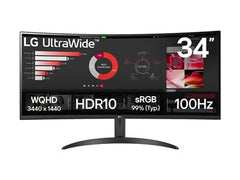 LG 34WR50QK-B.AEU 34p VA Curved