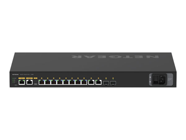 NETGEAR 12-Port AV Line M4250-10G2XF-PoE++ 8x1G Utra90 PoE++ 802.3bt 720W 2x1G 2xSFP+ Managed Switch
