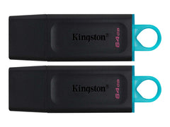 KINGSTON 64Go USB3.2 Gen 1 DataTraveler Exodia Black+Teal 2 Pieces