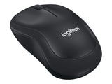 LOGITECH M220 Silent Mouse optical 3 buttons wireless 2.4 GHz USB wireless receiver charcoal