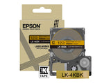 EPSON Ruban LK-4KBK - Satin - Noir sur Or 12/5
