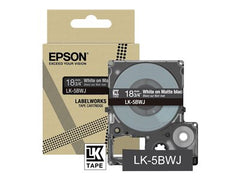 EPSON Matte Tape Black/White 18mm 8m