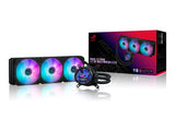 ASUS ROG Strix LC III ARGB LCD all-in-one CPU liquid cooler with 2.1 IPS LCD Aseteks new Gen7 v2 pump and premium ROG ARGB fans