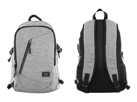 TNB WILD - Backpack with multiple pockets - mottled grey