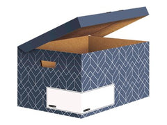 FELLOWES Decor Fliptop Box Urban Blue