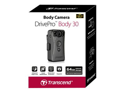 TRANSCEND 64Go Body Camera DrivePro Body 30 Wi-Fi & Bluetooth