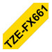 BROTHER TZEFX661 36mm Black on White FL