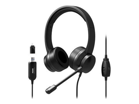 PORT DESIGNS Headset Comfort Office USB + Mic