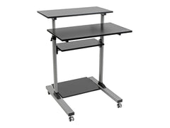 EATON TRIPPLITE Rolling Desk TV/Monitor Cart - Height Adjustable