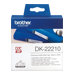 BROTHER Ruban continu Papier, Noir/Blanc